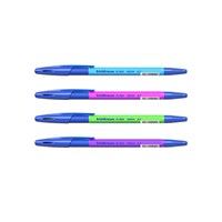 Ручка шариковая ErichKrause R-301 Neon Stick & Grip, узел 0.7мм, чернила синие