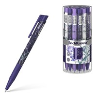 Ручка шариковая автоматическая ErichKrause Lavender Matic&Grip, 0,7мм, синяя
