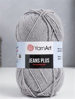 Пряжа YarnArt Jeans Plus 55% хлопок/45% полиакрил, 100гр, №46 Серый