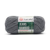 Пряжа YarnArt Jeans Bamboo 50% бамбук/50% акрил 50г, Цв.128 Серый