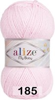 Пряжа Alize My Baby 100% акрил, 50г №185 Св.розовый 106274