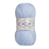 Пряжа Alize My Baby 100% акрил, 50г №40 Голубой 106282