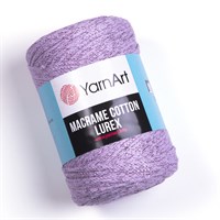 Пряжа YarnArt Macrame Cotton Lurex 75% хлопок/13% полиэстер/12% металлик 250г №734 Сереневый