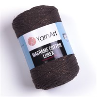 Пряжа YarnArt Macrame Cotton Lurex 75% хлопок/13% полиэстер/12% металлик 250г №736 Т.коричневый