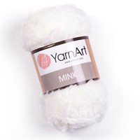 YarnArt Mink 100% полиамид, 50г/75м №330 Молочный