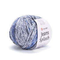 Пряжа YarnArt Jeans Splash 55% хлопок/45% акрил, 50г/160м №947 сине-серый меланж
