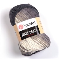 Пряжа YarnArt Jeans Crazy 55% хлопок/45% полиакрил, 50г/160м №8204 бежево-серый