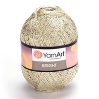 Пряжа YarnArt Bright 80% полиамид/20% люрекс, 90г/340м №120 Экрю