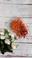 Сухоцветы д/творчества и декора "цветочки" оранжевый