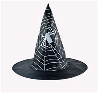 Шляпа ведьмы, цв черный, паутина с пауком