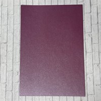 Кардсток жемчужный бордо базовый А4 1 лист 