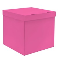 Коробка д/воздушных шаров Розовая, 60*60*60см