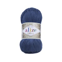 Пряжа Alize Diva 100% микрофибра цв.279 Джинс 108310