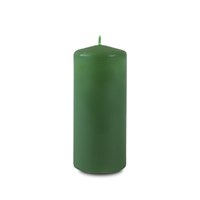 Свеча классическая пеньковая 40*90мм цв. темно-зеленая