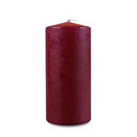 Свеча классическая пеньков 60*125мм цв. бордовый