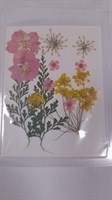 Декор Сухоцветы мини "цветочки" ассорти 10*7,5см розово- желтые микс