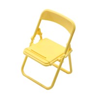 Кукольный стул складной, желтый, 1 шт