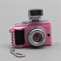 Кукольный фотоаппарат 4*4 см, розовый, 1 шт