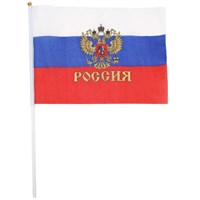 Флаг Россия триколор 30см 