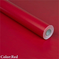 Пленка самоклеющ цветная рулон 45см*10м, цв. красный 