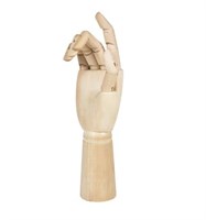 Деревянная модель-манекен рука левая 18см 