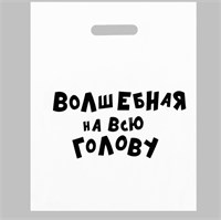 Пакет с вырубной ручкой 31*40 «Волшебная на всю голову» 109628