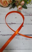 Лента атласная цв оранжвый 1см 1 метр
