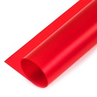 Пленка упаковочная для цветов двухсторонняя Красная 1л однотонная