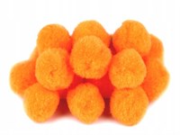 помпоны акриловые 1 см 5 гр (70-90 шт) Оранжевый без люрекса