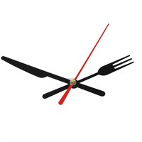 Стрелки д/часовых механизмов (часовая/минутная/секундная) вилка нож 58/72 (671) (черный/красный)