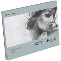 Скетчбук для графики и эскизов 40л, А4 Greenwich Line "Graphics. Graceful girl", на склейке, 160г/м