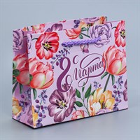 Пакет ламинированный «Цветы для тебя», 12×15×5,5см