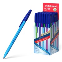Ручка шариковая ErichKrause R-301 Neon Stick, 0.7мм, синяя