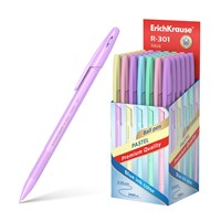 Ручка шариковая ErichKrause R-301 Pastel Stick, узел 0.7мм, чернила синие