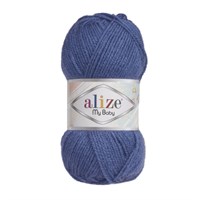 Пряжа Alize My Baby 100% акрил, 50г №353 Джинс 115539