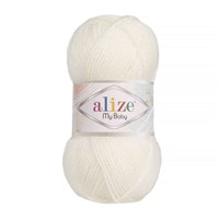 Пряжа Alize My Baby 100% акрил, 50г №450 Жемчужный 115550