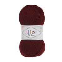 Пряжа Alize My Baby 100% акрил, 50г №57 Бордовый 115551