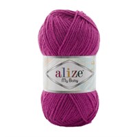 Пряжа Alize My Baby 100% акрил, 50г №130 Фуксия 115552