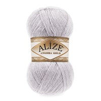 Пряжа Alize Angora gold 80% акрил/20% шерсть 100гр, цв.71 Светло-серо-сиреневый 115566