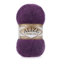 Пряжа Alize Angora gold 80% акрил/20% шерсть 100гр, цв.111 Фиолетовый 115569