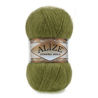 Пряжа Alize Angora gold 80% акрил/20% шерсть 100гр, цв.758 Оливковый 115578