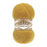 Пряжа Alize Angora gold 80% акрил/20% шерсть 100гр, цв.02 Шафран 115580