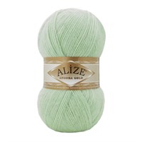 Пряжа Alize Angora gold 80% акрил/20% шерсть 100гр, цв.842 Зеленая река 115587