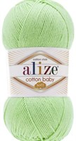Пряжа Alize Cotton Baby Soft 50% хлопок/50% акрил, 100г №41 Мята