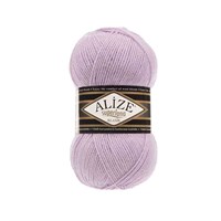 Пряжа Alize Superlana Klasik 25% шерсть/75% акрил, 100г №505 Пепельно-сиреневый 115735