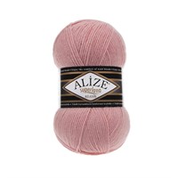 Пряжа Alize Superlana Klasik 25% шерсть/75% акрил, 100г №363 Нежная роза 115740