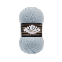 Пряжа Alize Superlana Klasik 25% шерсть/75% акрил, 100г №514 Зимнее небо 115752