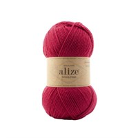 Пряжа Alize Wooltime 75% шерсть/25% полиамид, 100г №740 Малиновый 115787