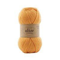 Пряжа Alize Wooltime 75% шерсть/25% полиамид, 100г №423 Желтый 115788