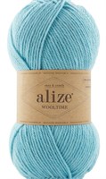 Пряжа Alize Wooltime 75% шерсть/25% полиамид, 100г №522 Голубой 115790